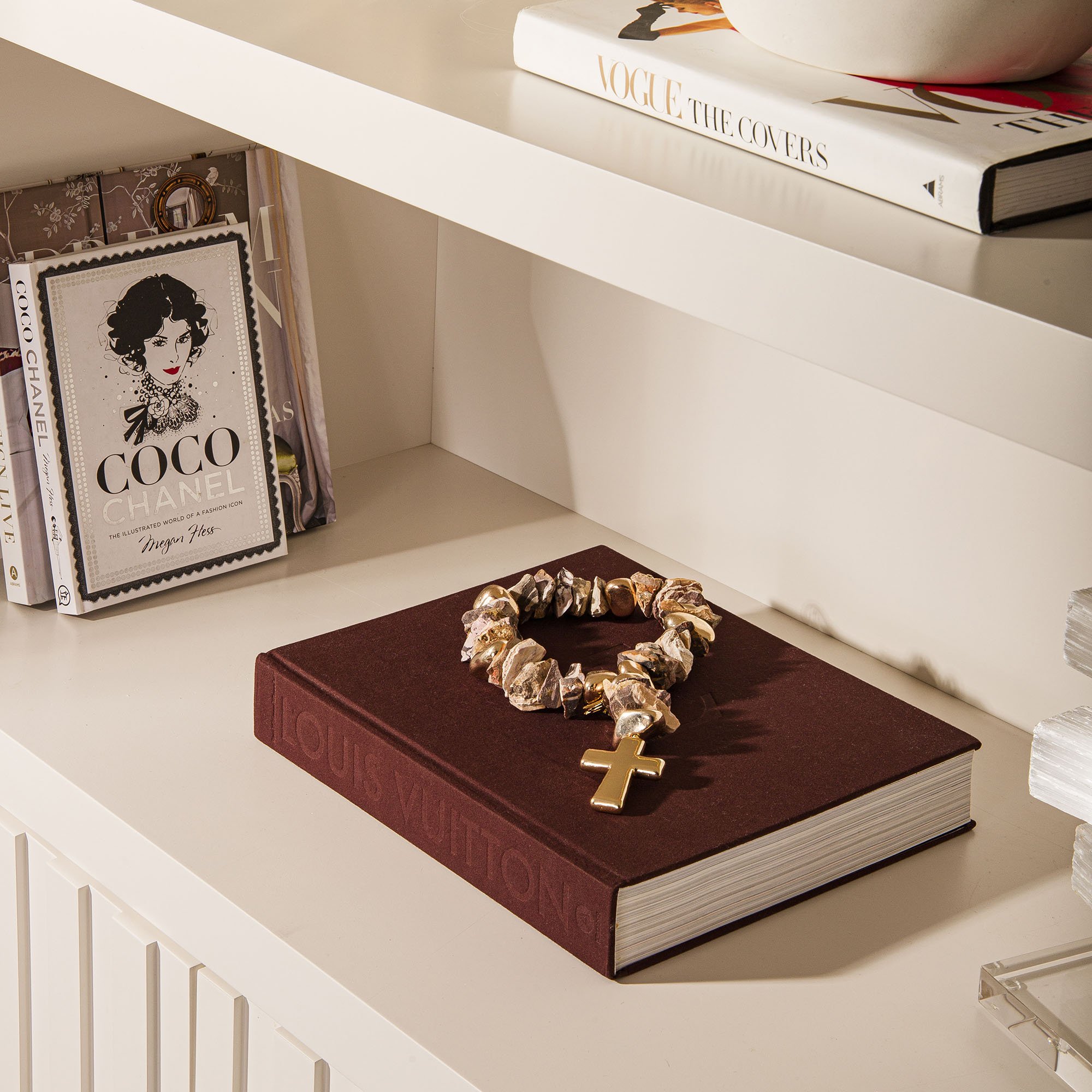 colar mesa crucifixo jaspe 1350