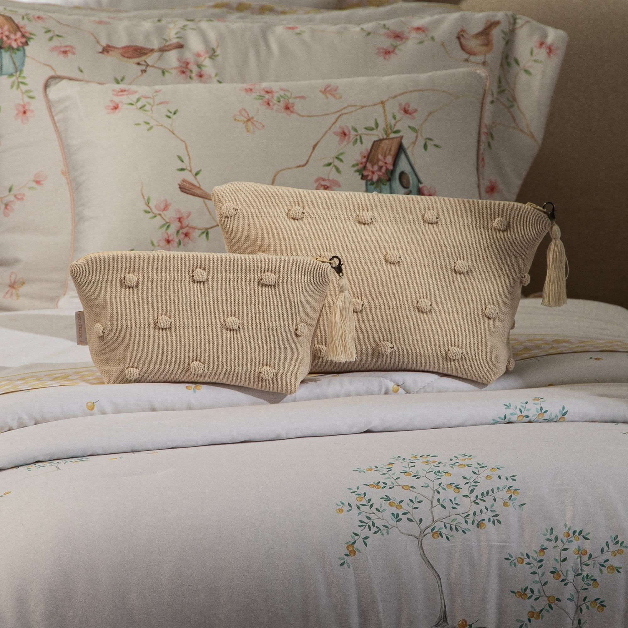 necessaire literie tricot ninive sottile casa