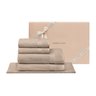 jogo banhao 5 pecas literie allure beige sottile casa com caixa