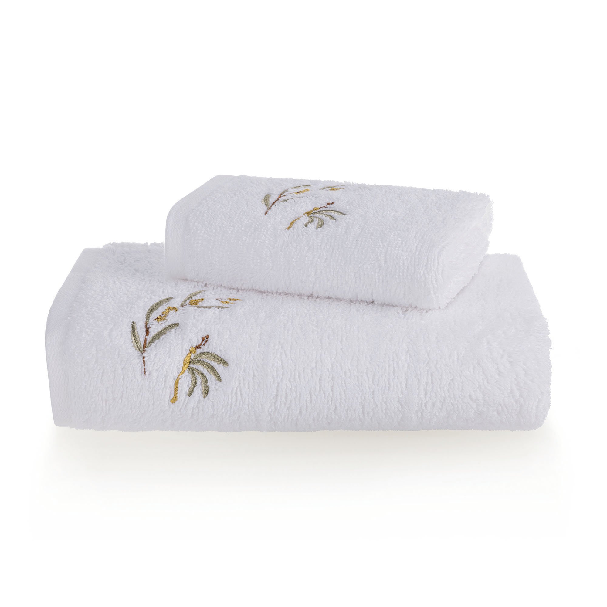 jogo toalha rosto e lavabo trussardi mimosa 2