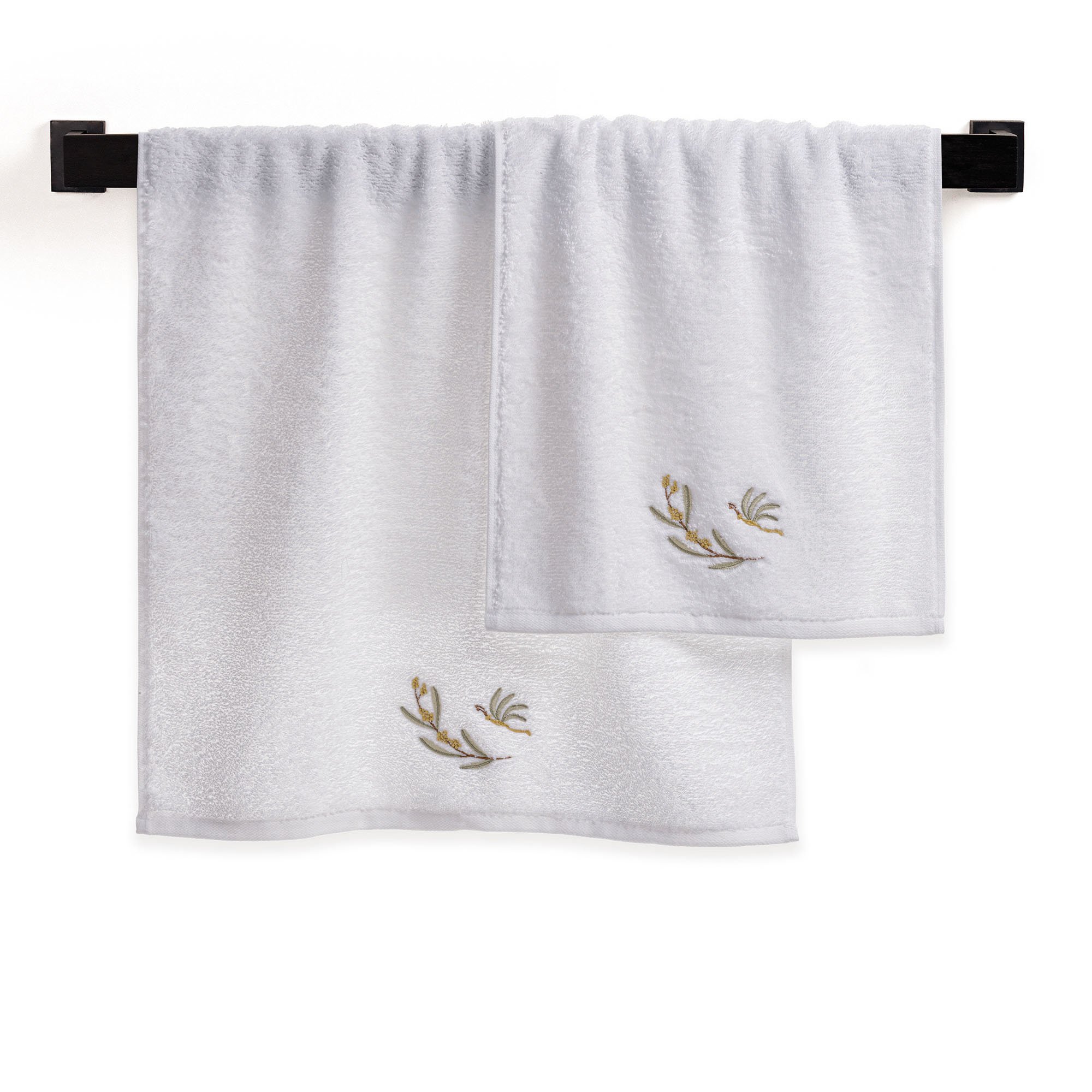 jogo toalha rosto e lavabo trussardi mimosa