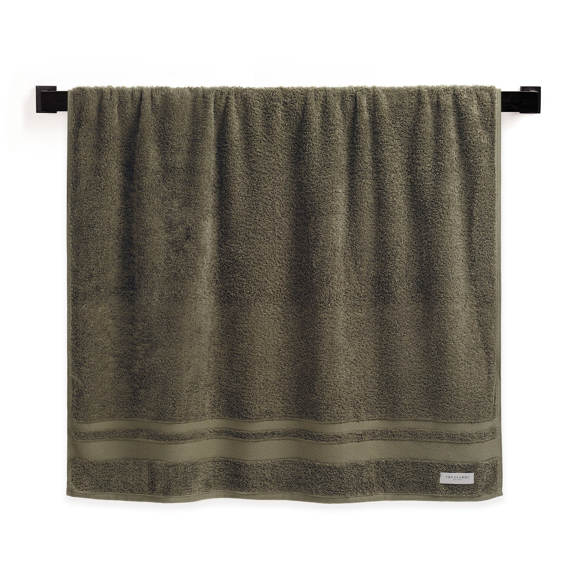 toalha trussardi 100 algodao lorenzi oliva 3