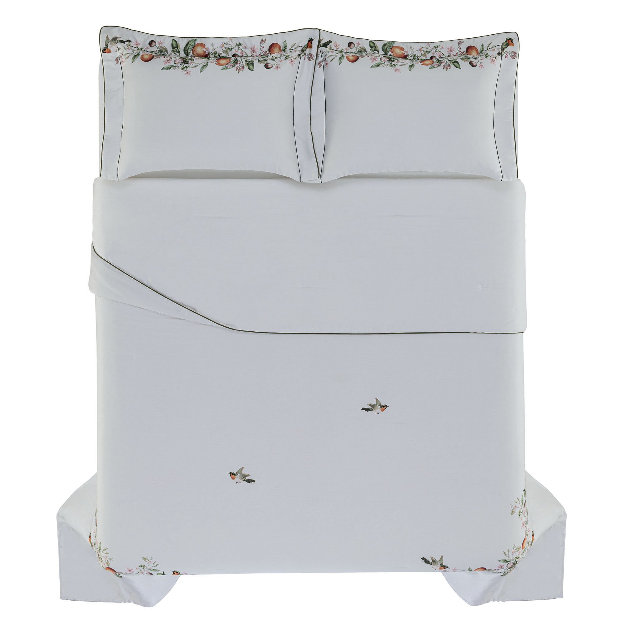 trussardi cama arancia casal colcha superior