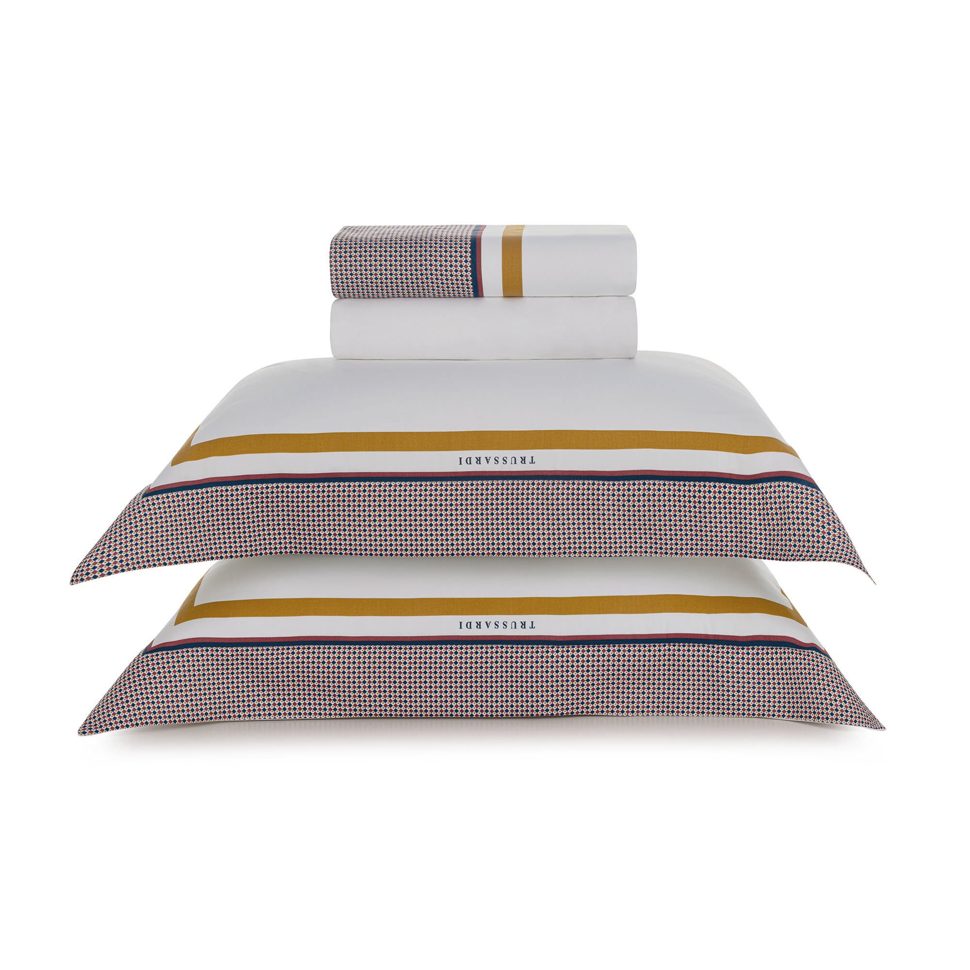 trussardi cama carreto queen jogo de cama frente