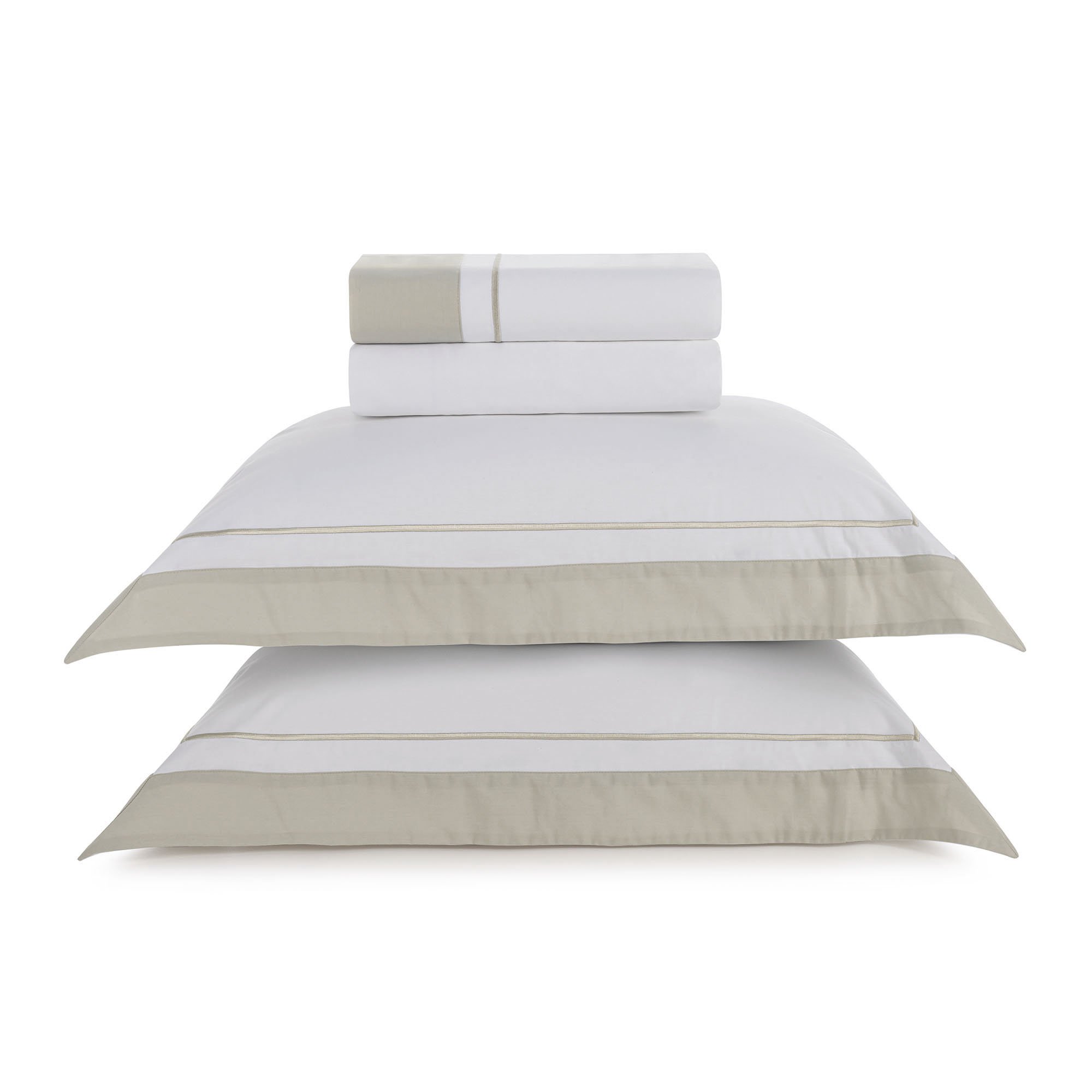trussardi cama fiesole grigio casal jogo de cama detalhe 2