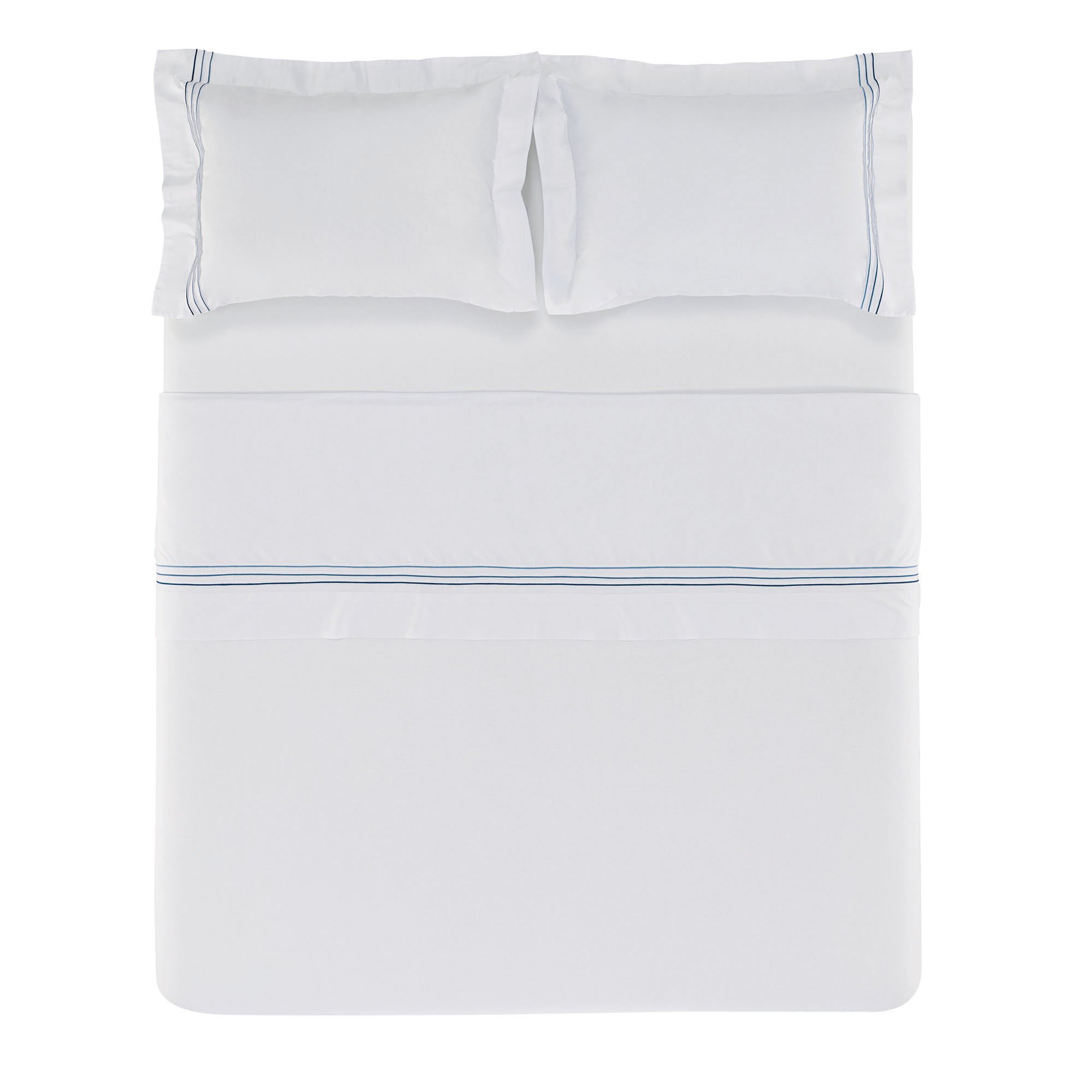 trussardi cama menfi casal azul jogo de cama superior