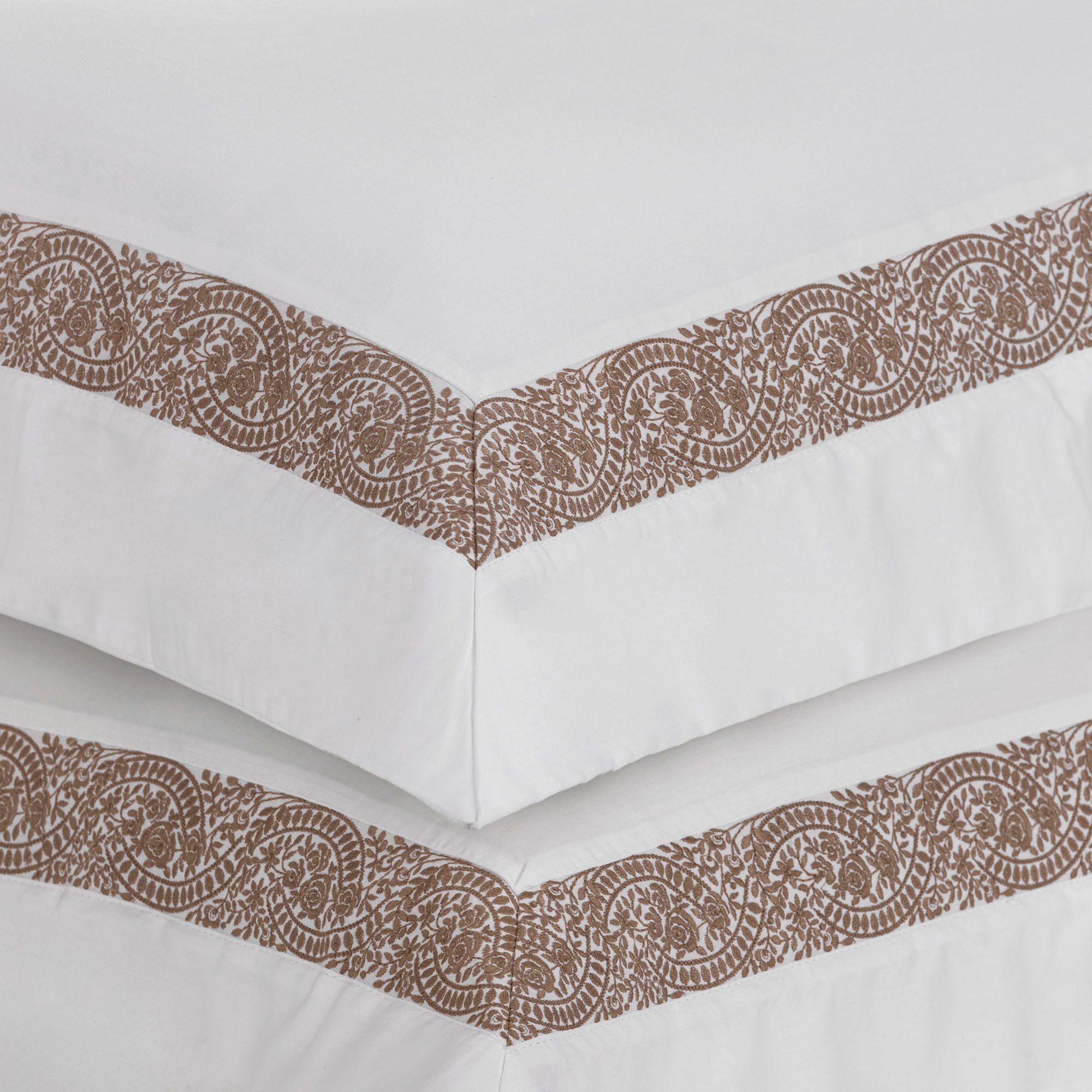 TRUSSARDI CAMA ROSARIA CASAL JOGO DE CAMA DETALHE1