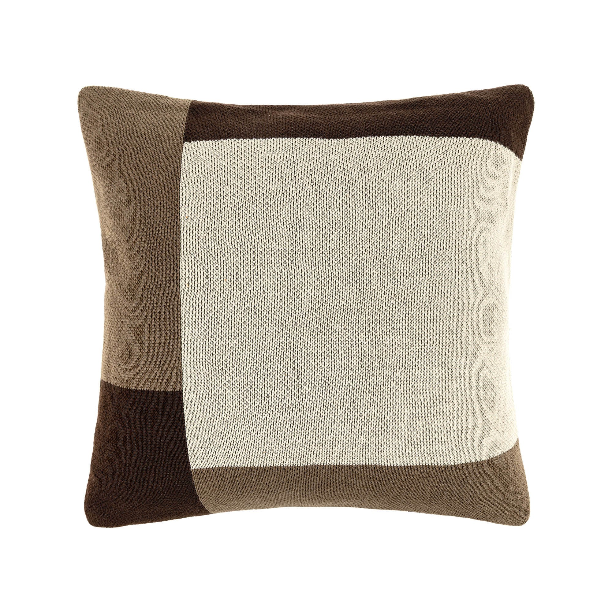 01 almofada trussardi 100 algodao aprite 45 x 45cm marrom