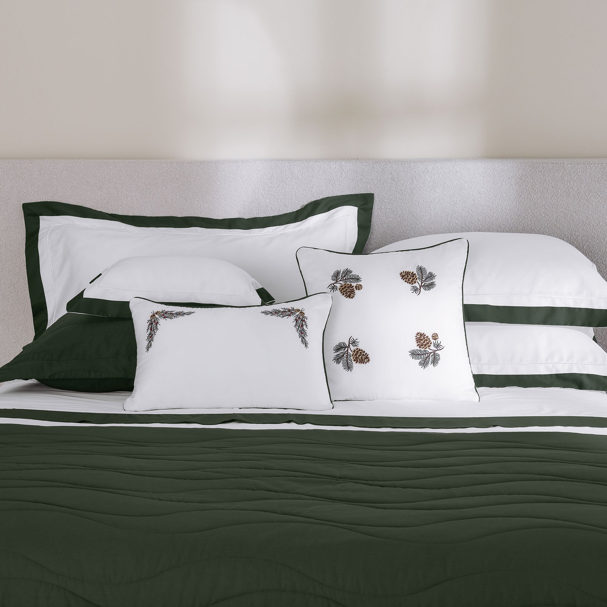 trussardi natal cama almofadas ambiente