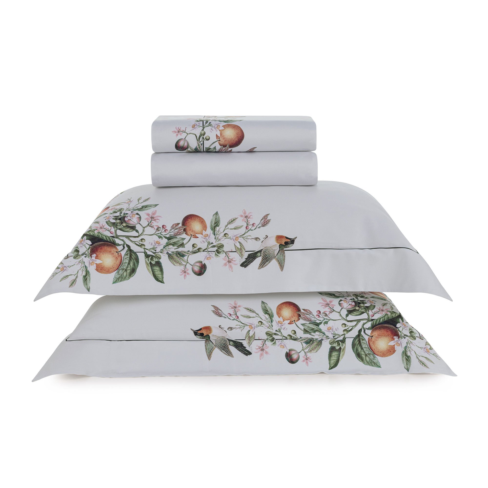 trussardi cama arancia casal jogo de cama frente sottile casa