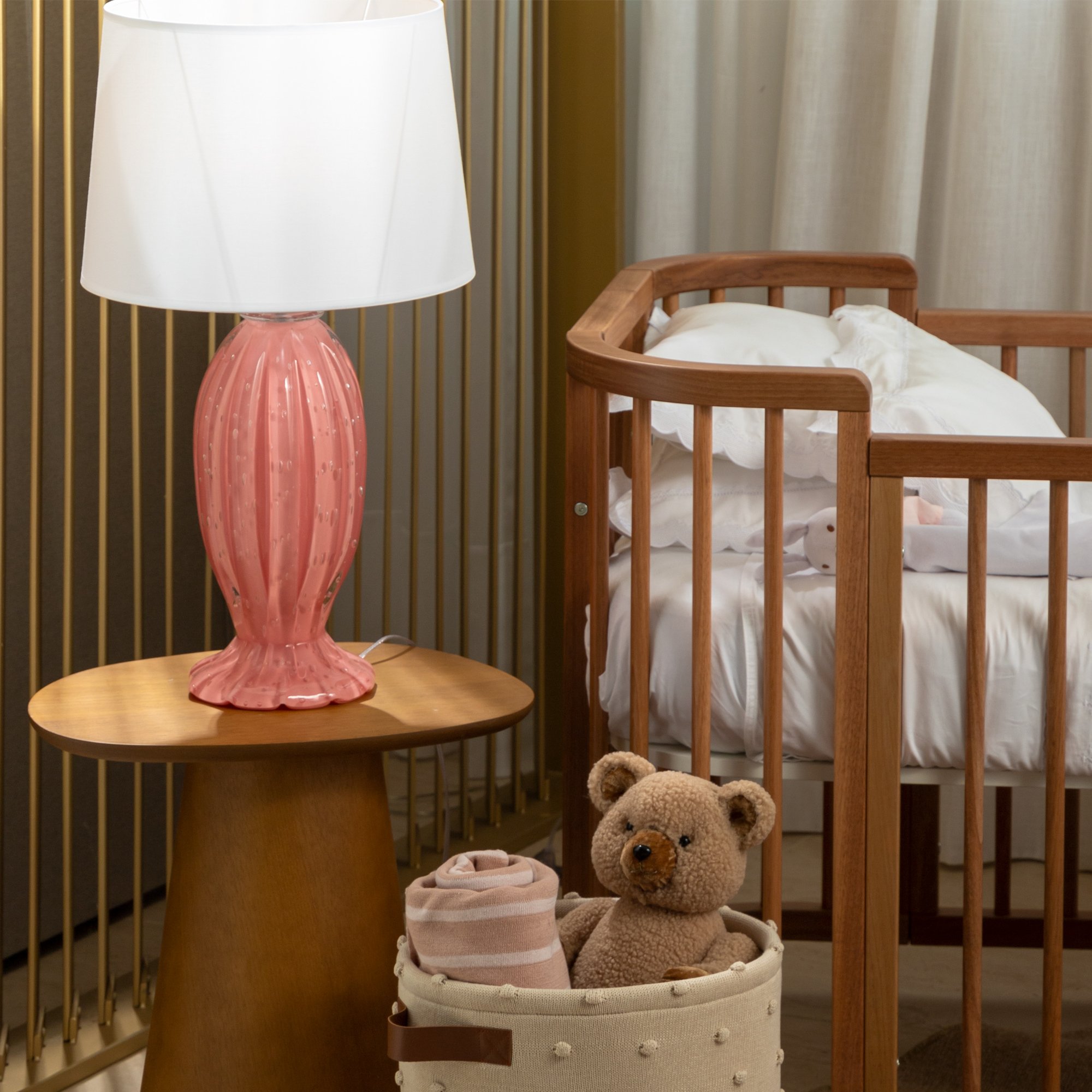 04 abajur murano gerbera g rosa