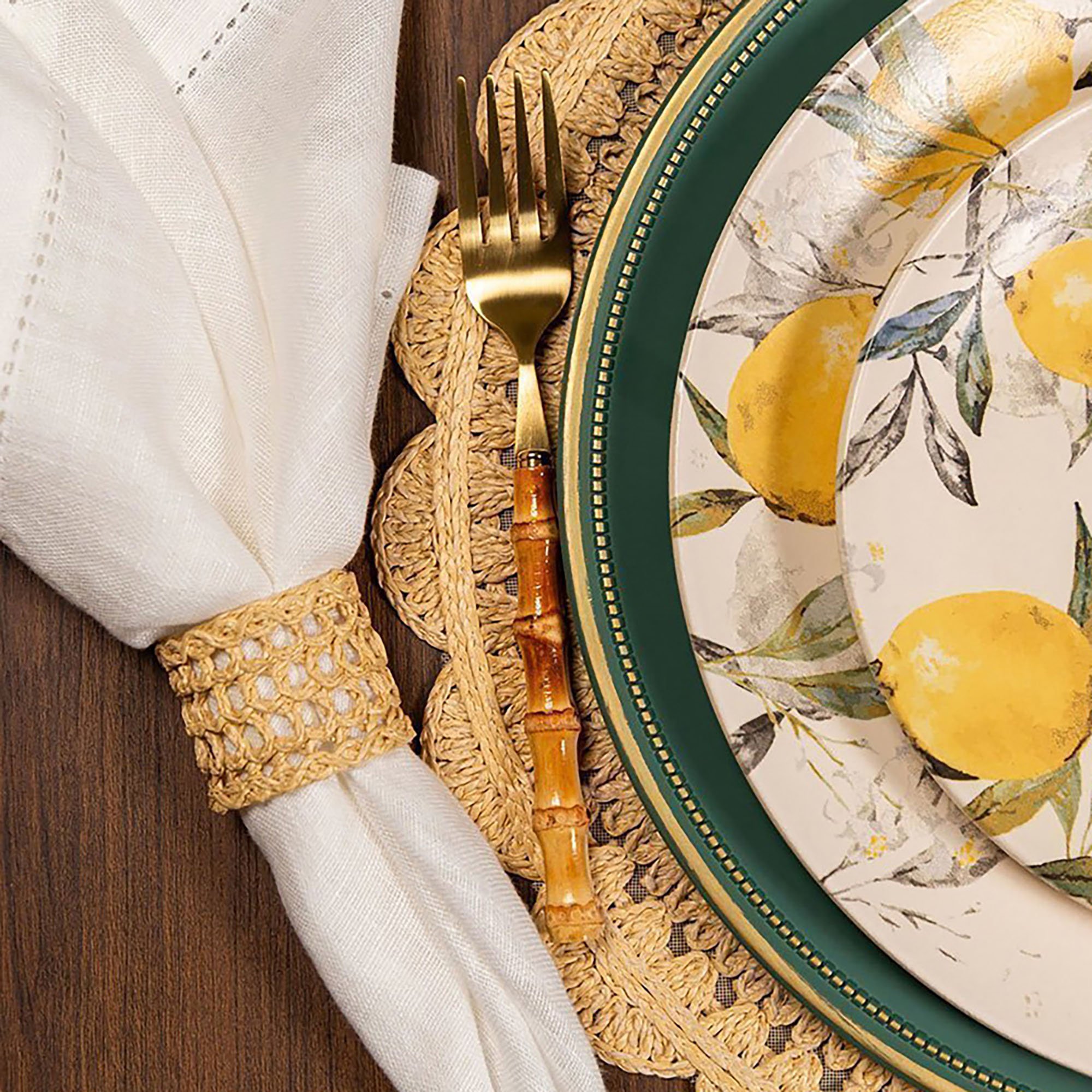 anel porta guardanapo zimbros natural ambientada sottile casa