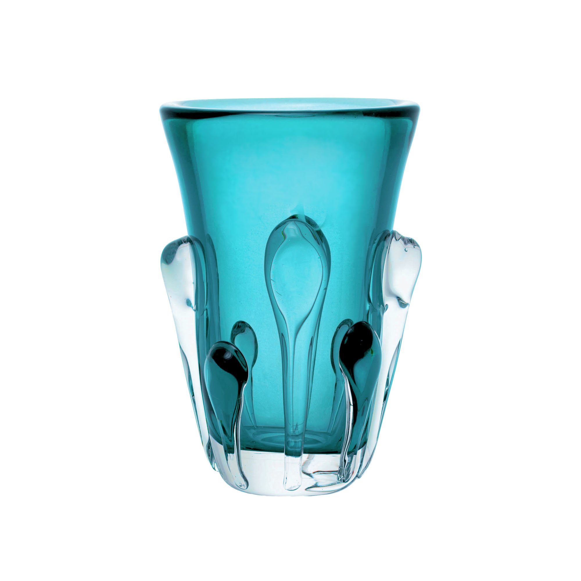 vaso murano fluire p aquamarine