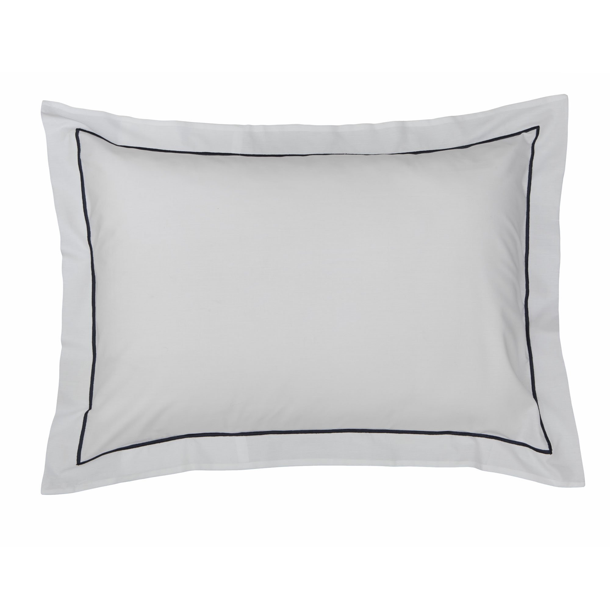 fronha festone classico branco com marinho fronha sottile casa