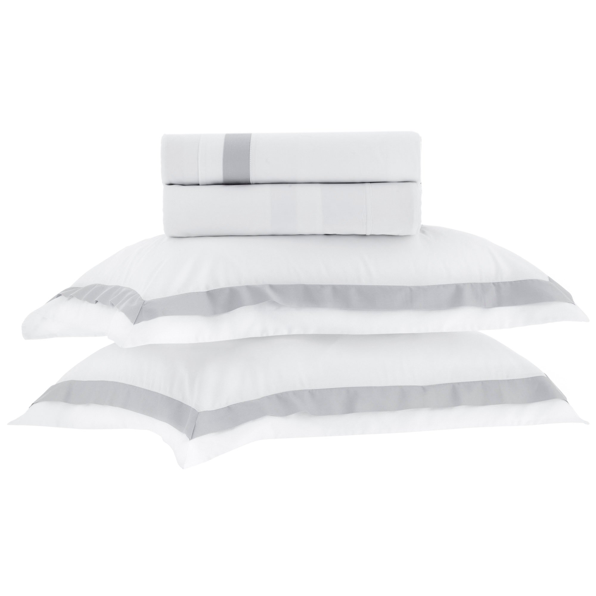 JG CAMA BELLAGIO BRANCO E PRATA SOTTILE CASA1