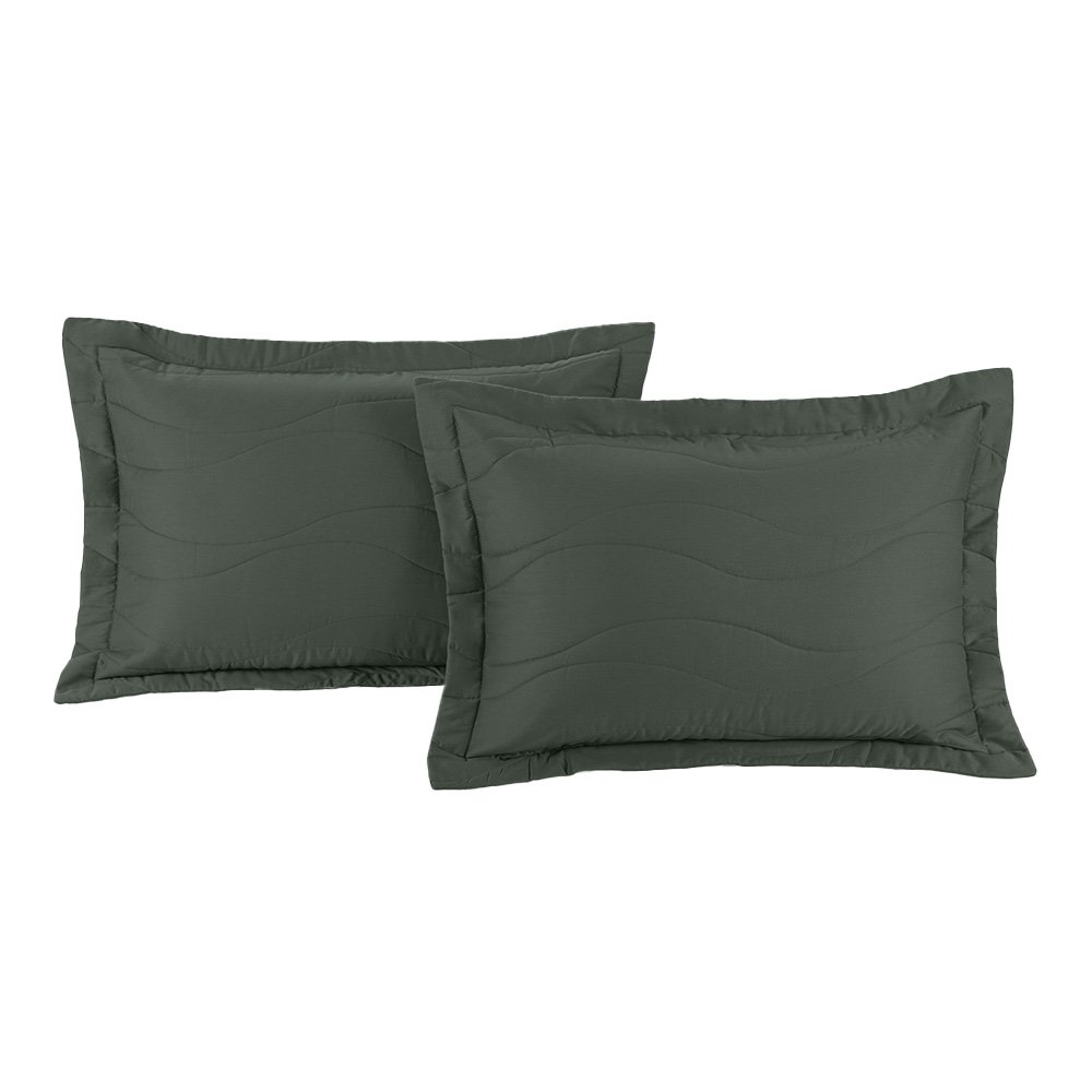 jogo 2 porta travesseiros trussardi cetim 300 fios fogli sottile casa