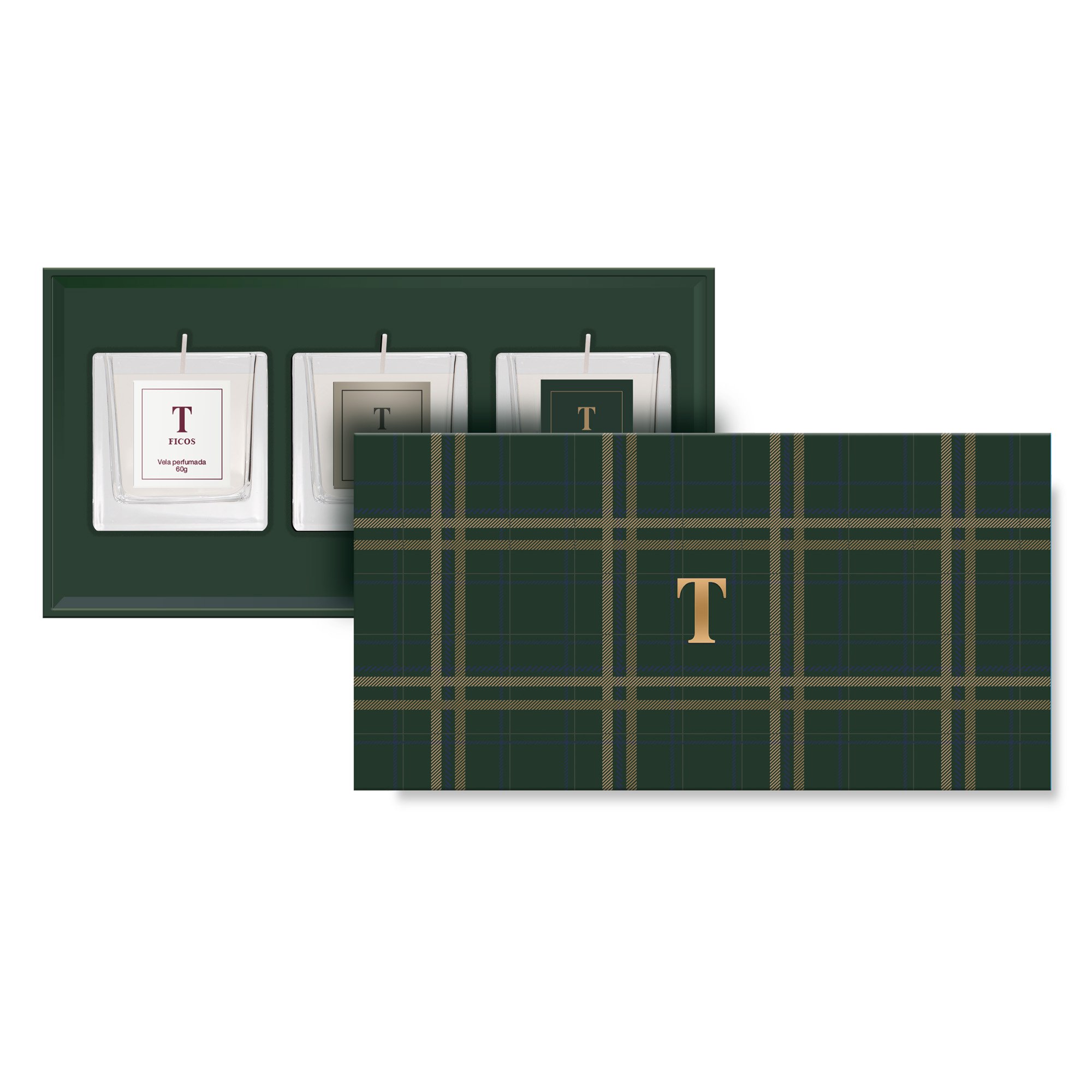 trussardi fragrancia la luce kit 3 velas sottile casa