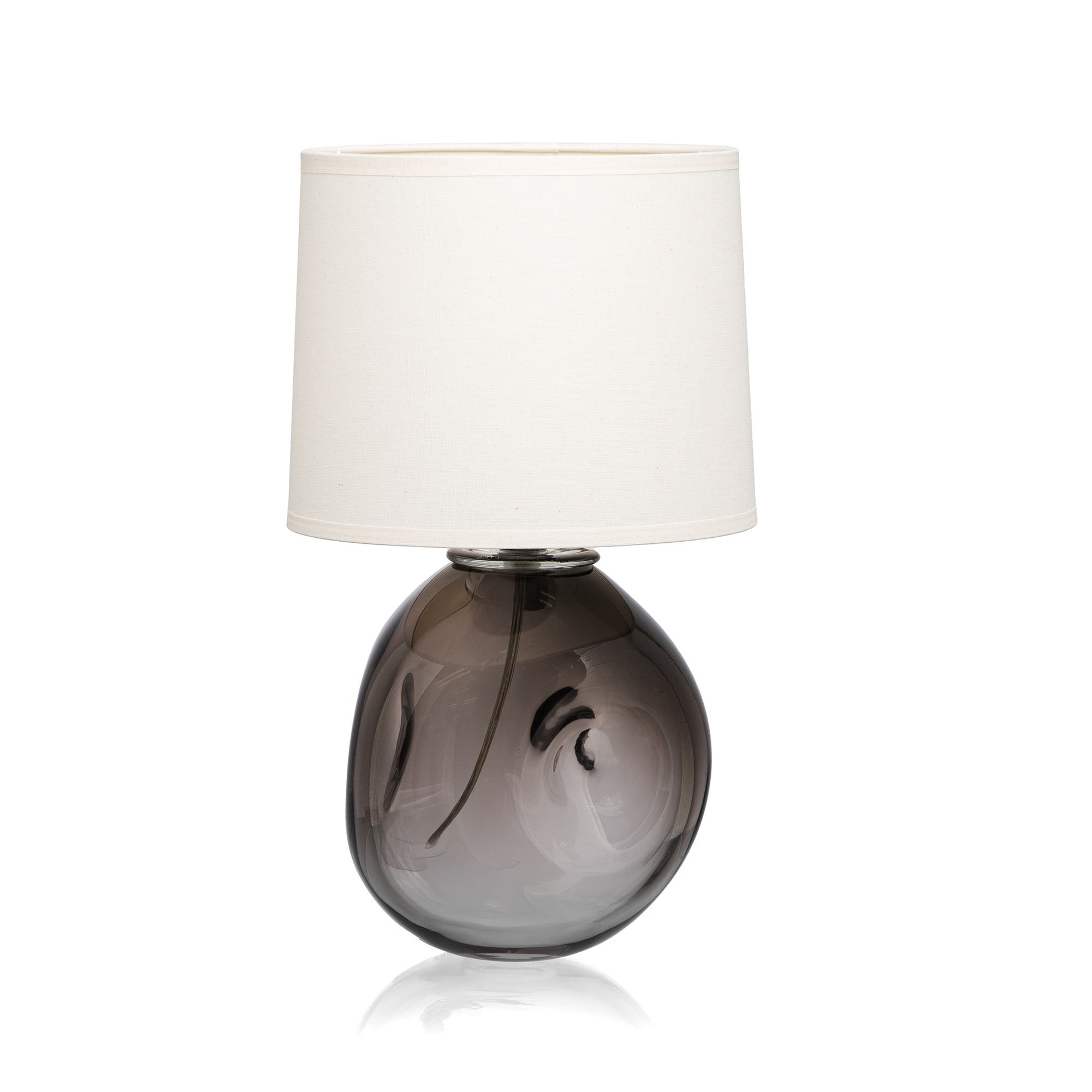 abajur murano sottile formas organicas quartzo fume