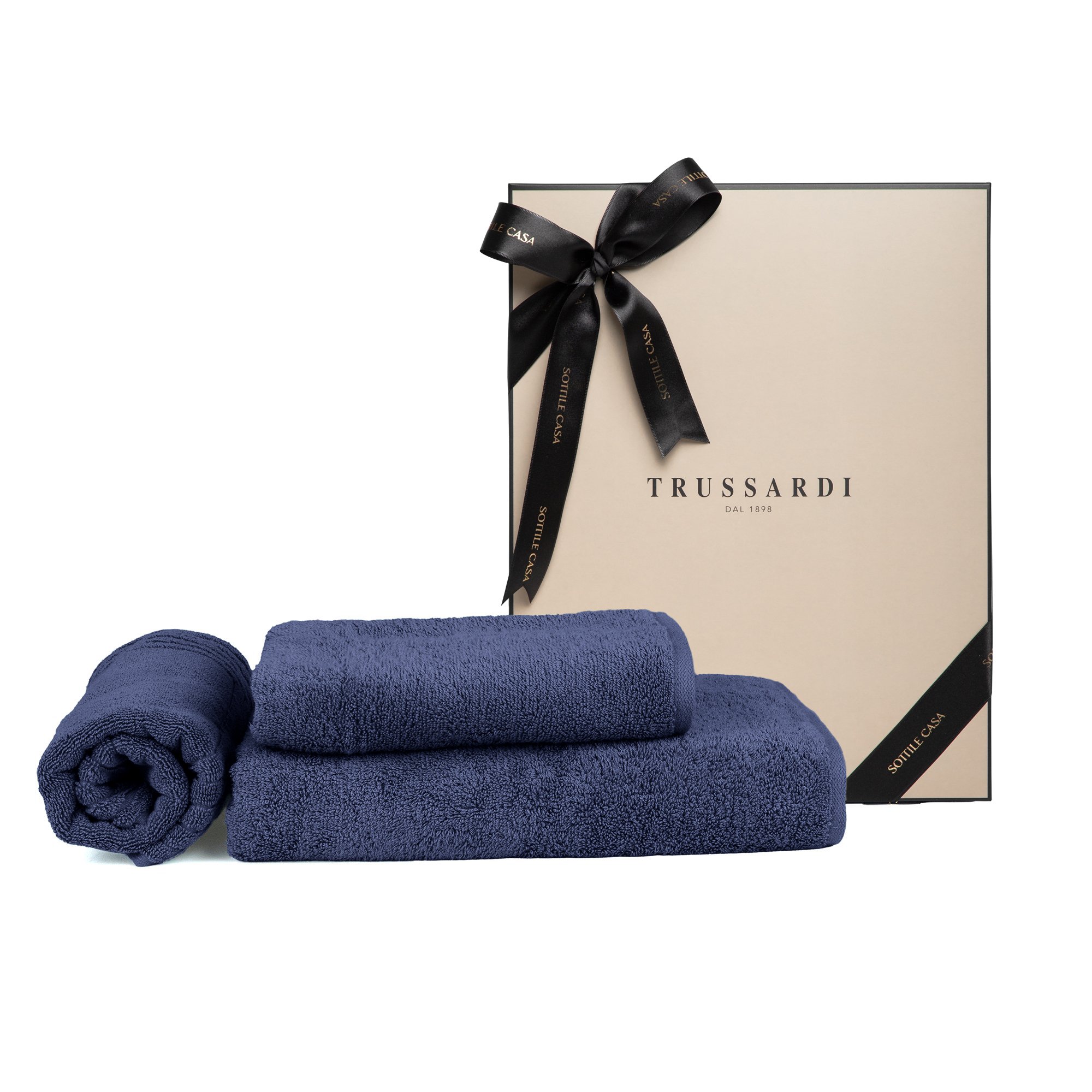 jogo de banho 3 pecas trussardi 100 algodao fontani com caixa de presente montenero sottile cxfon3 mt