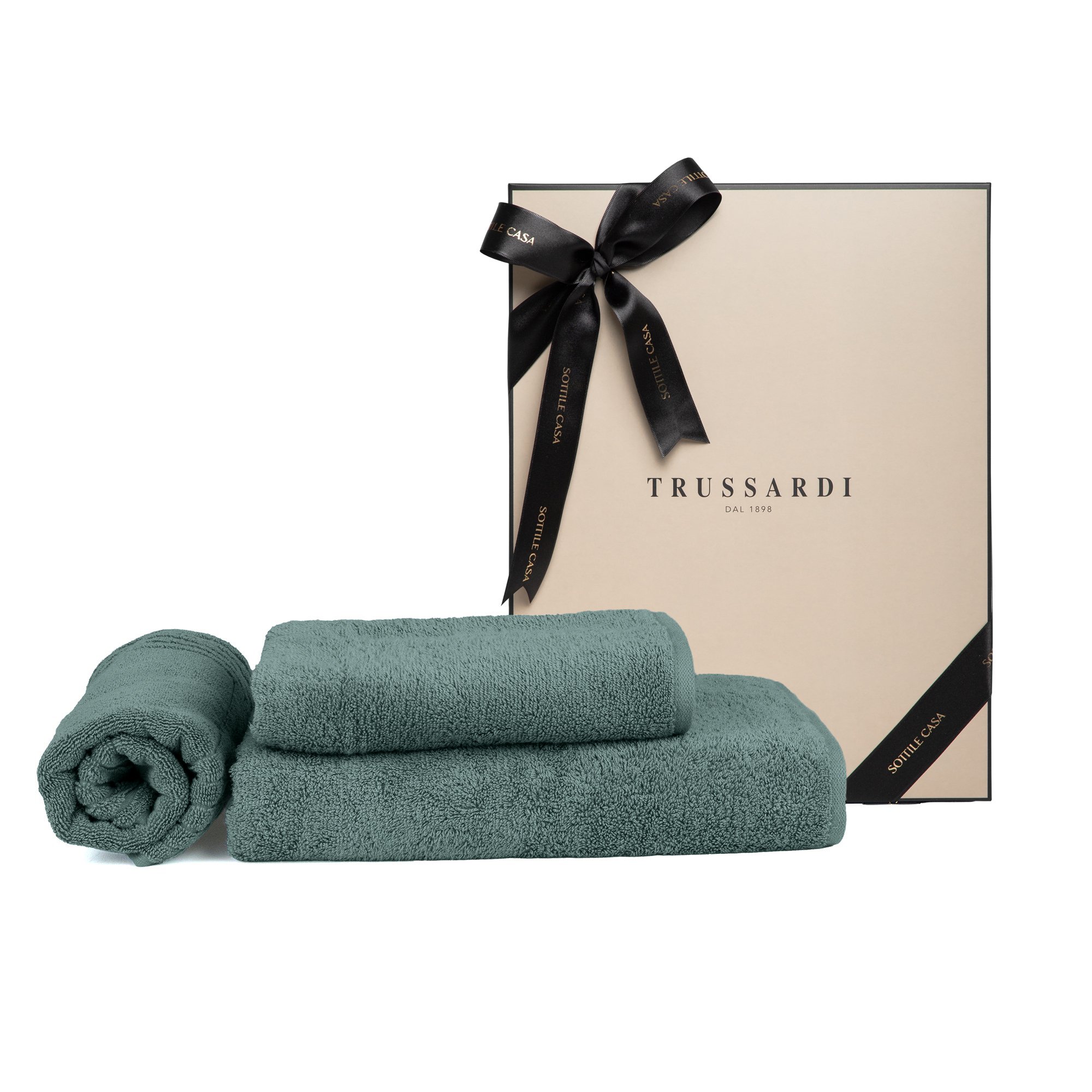 jogo de banho 3 pecas trussardi 100 algodao fontani com caixa de presente montenero sottile cxfon3 mt