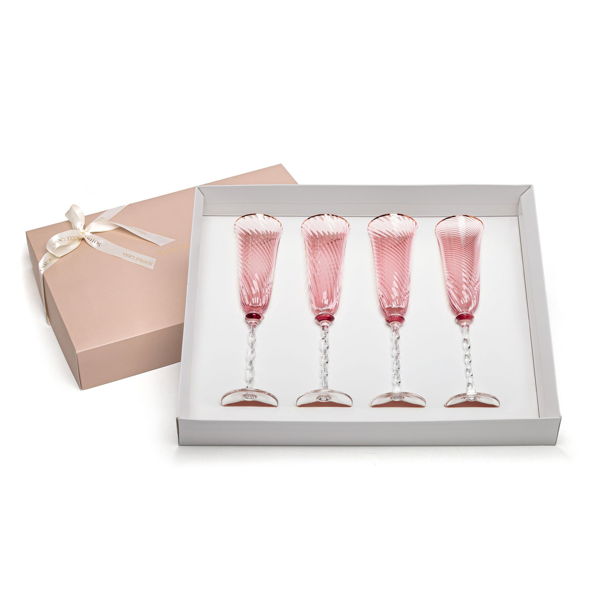 jogo taca campagne luce rosa caixa presente