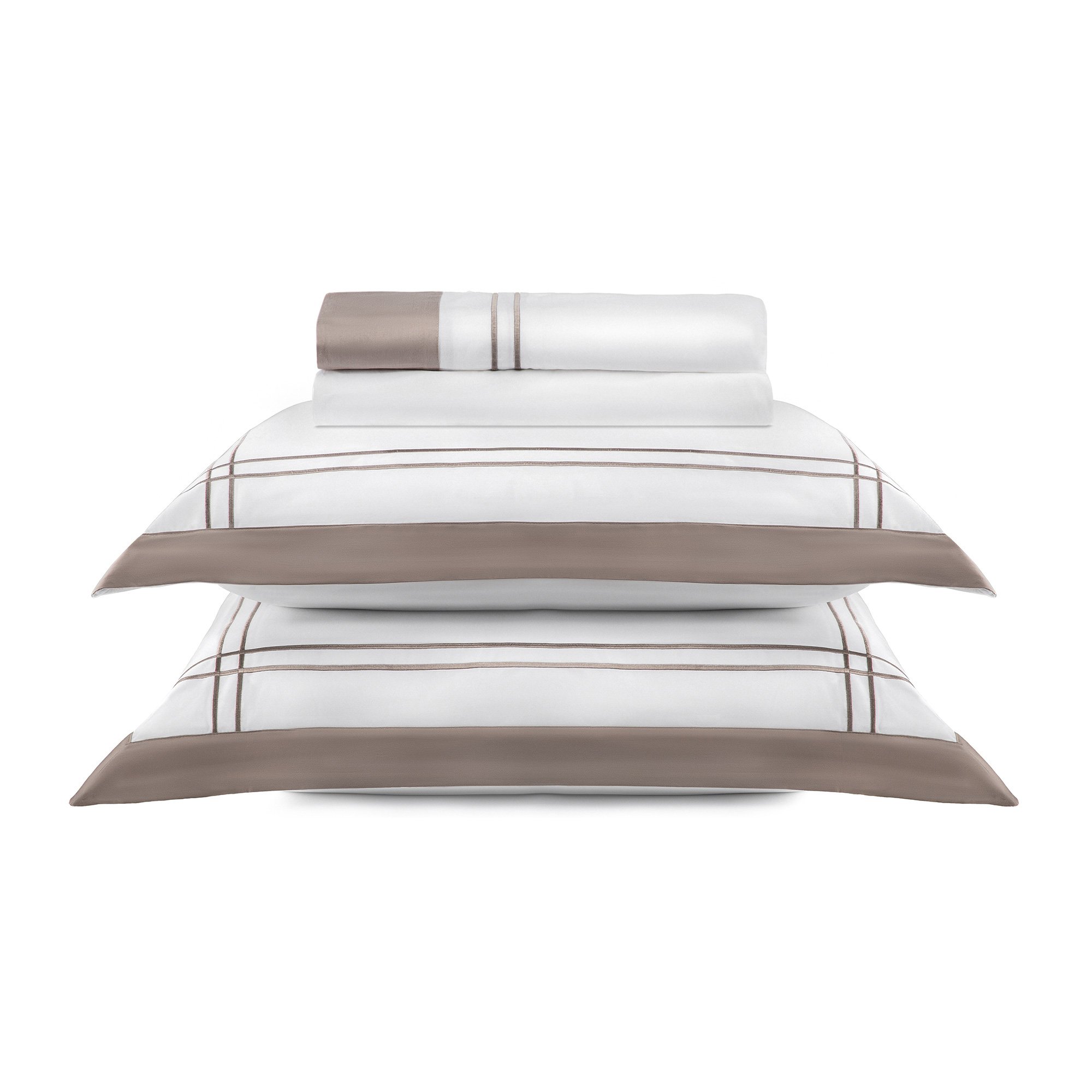 jogo de cama literie savoye branco e fendi3