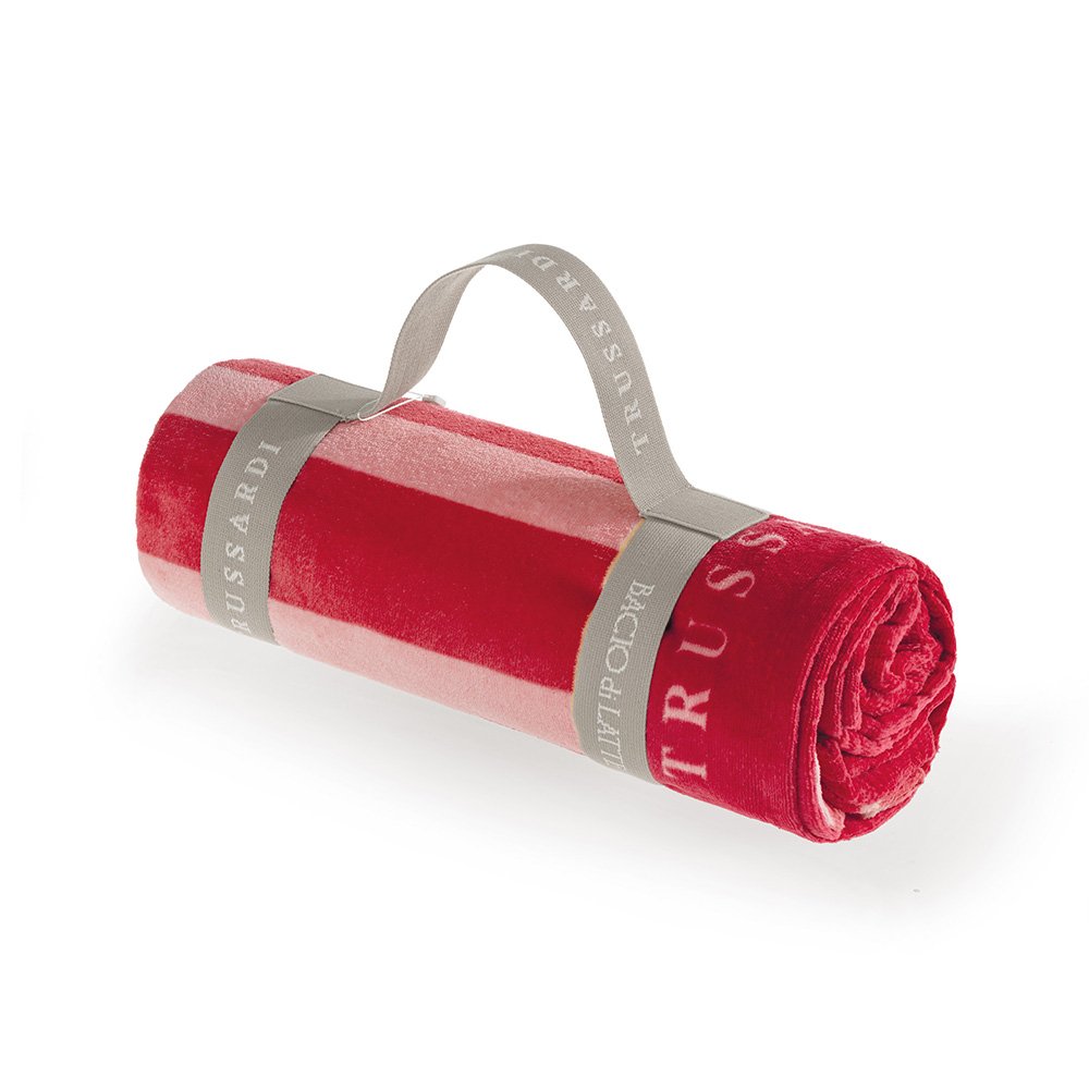 trussardi praia bacio di latte listrado enrolado sottile casa