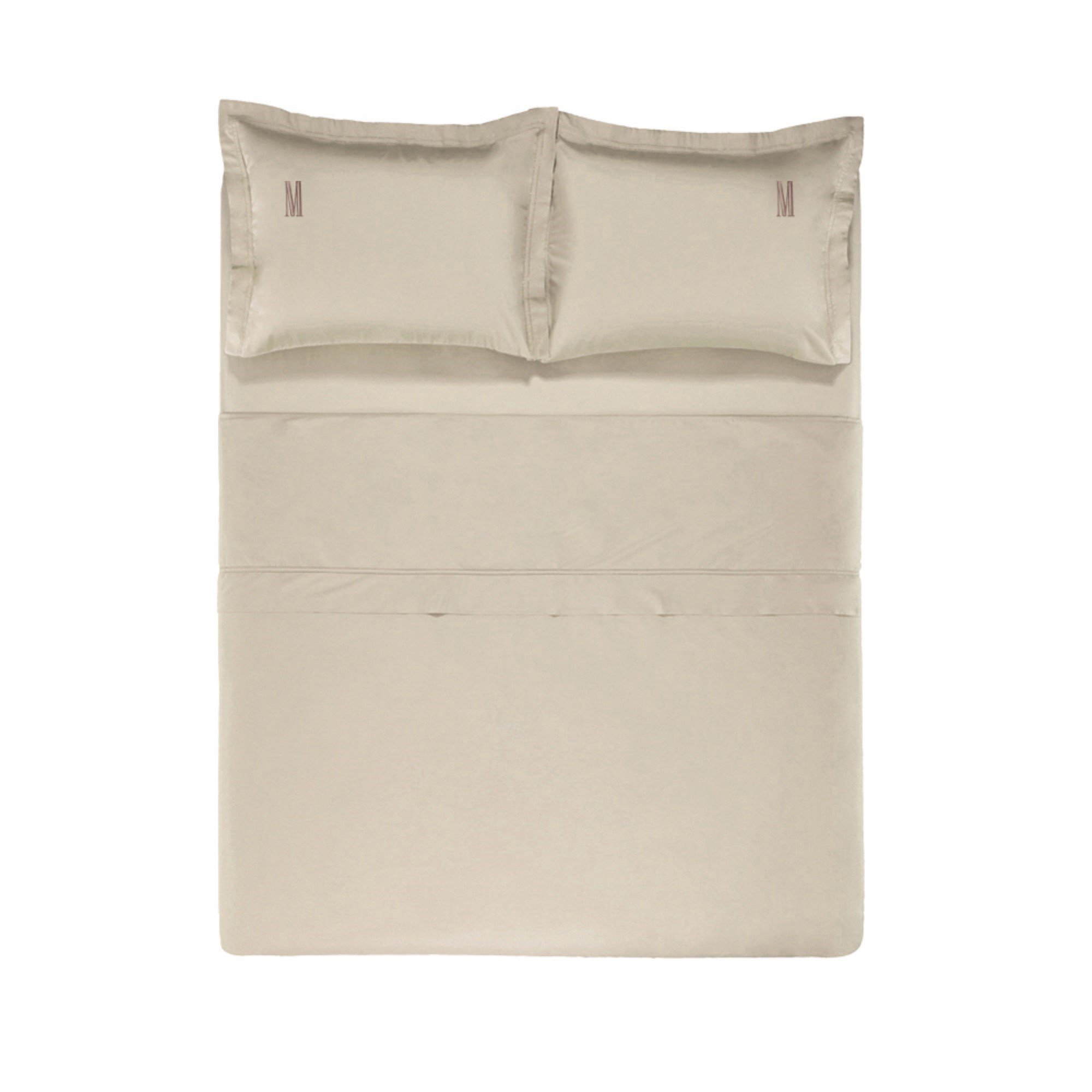 jogo de cama trussardi 300 fios cetim 100 algodao egipcio galieno king nocciola merida