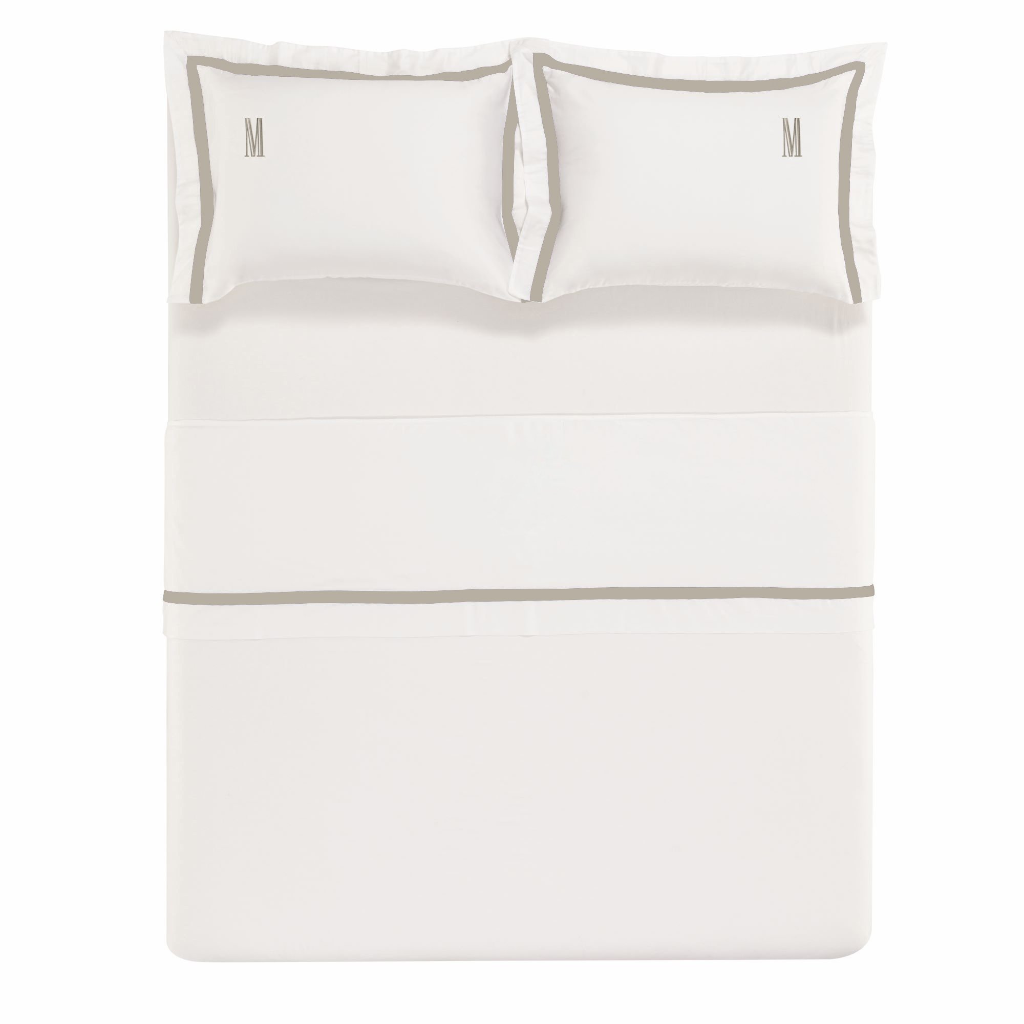 jogo de cama trussardi 300 fios cetim 100 algodao egipcio vercelli casal branco e marmo merida