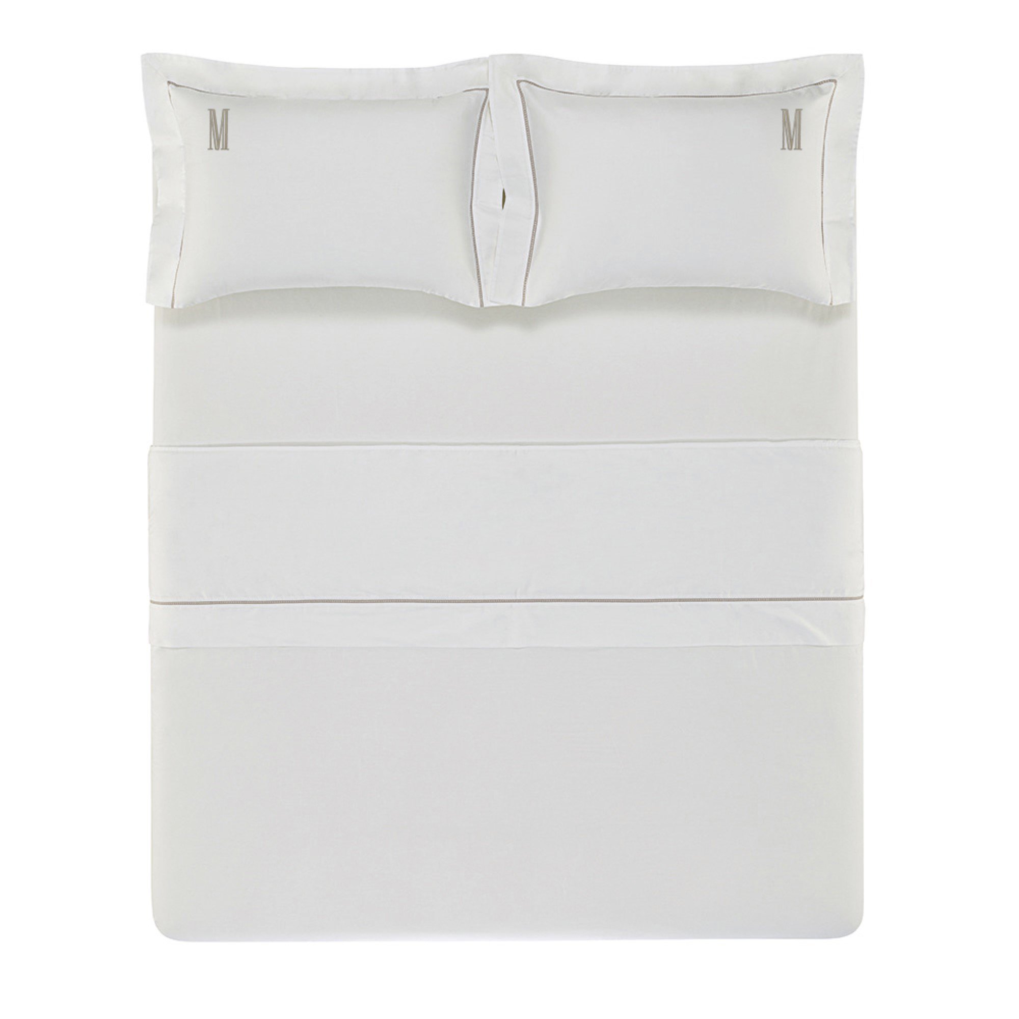 jogo de cama trussardi portello cetim 300 fios legno sottile casa still visao superior 1 padrao sottile