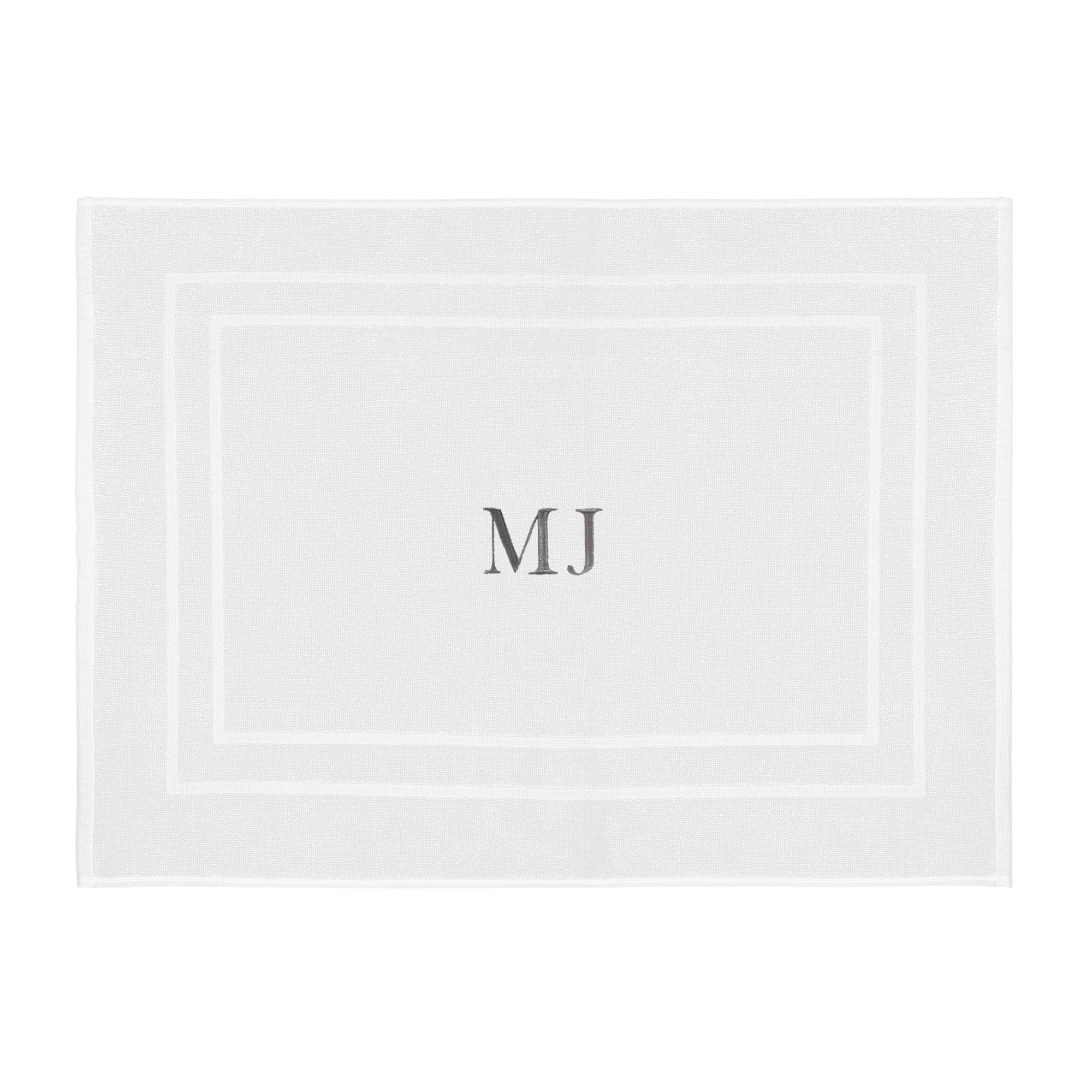 toalha piso literie allure branco sottile casa personalizado