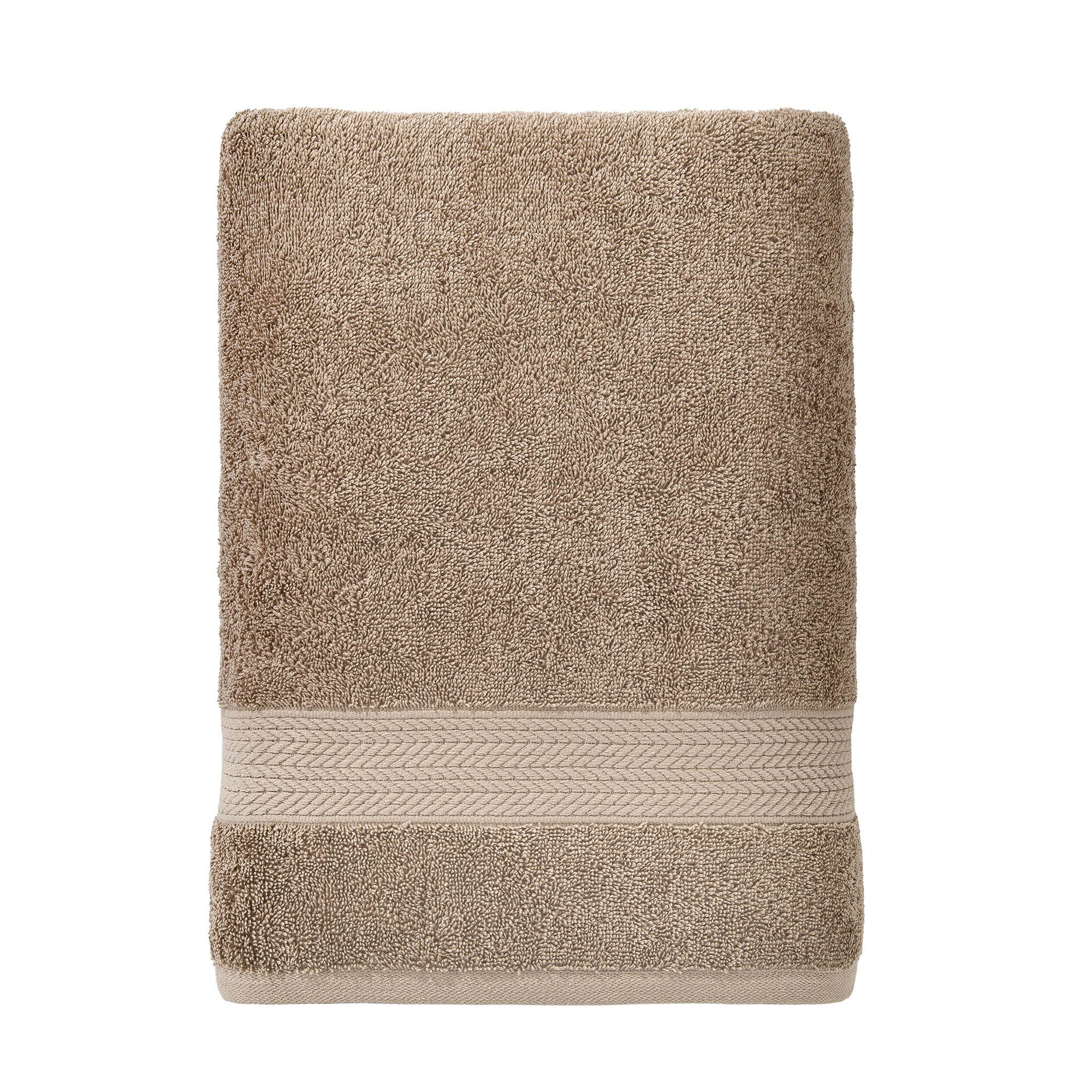 toalha banhao literie algodao bruma bege