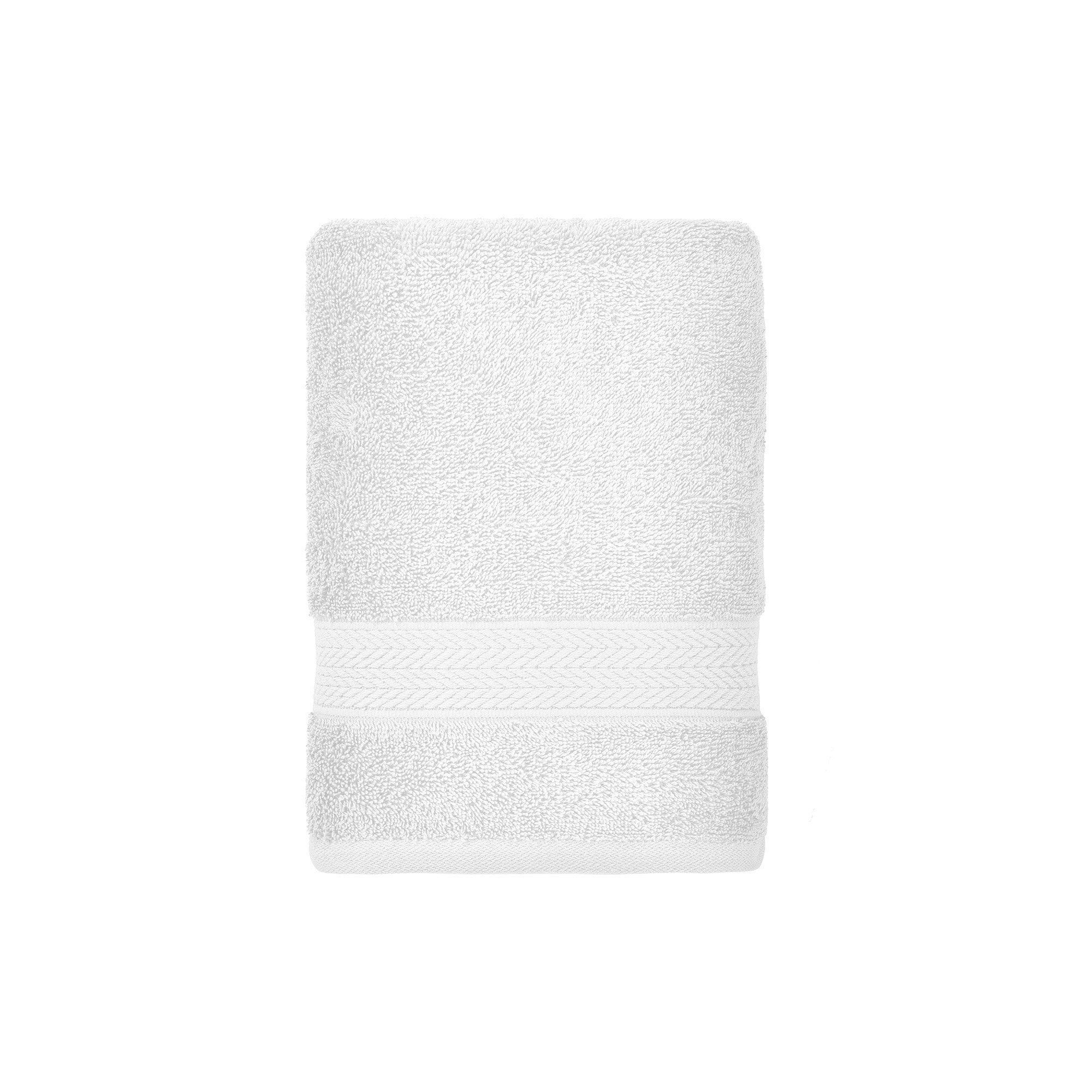 toalha rosto literie algodao bruma branco