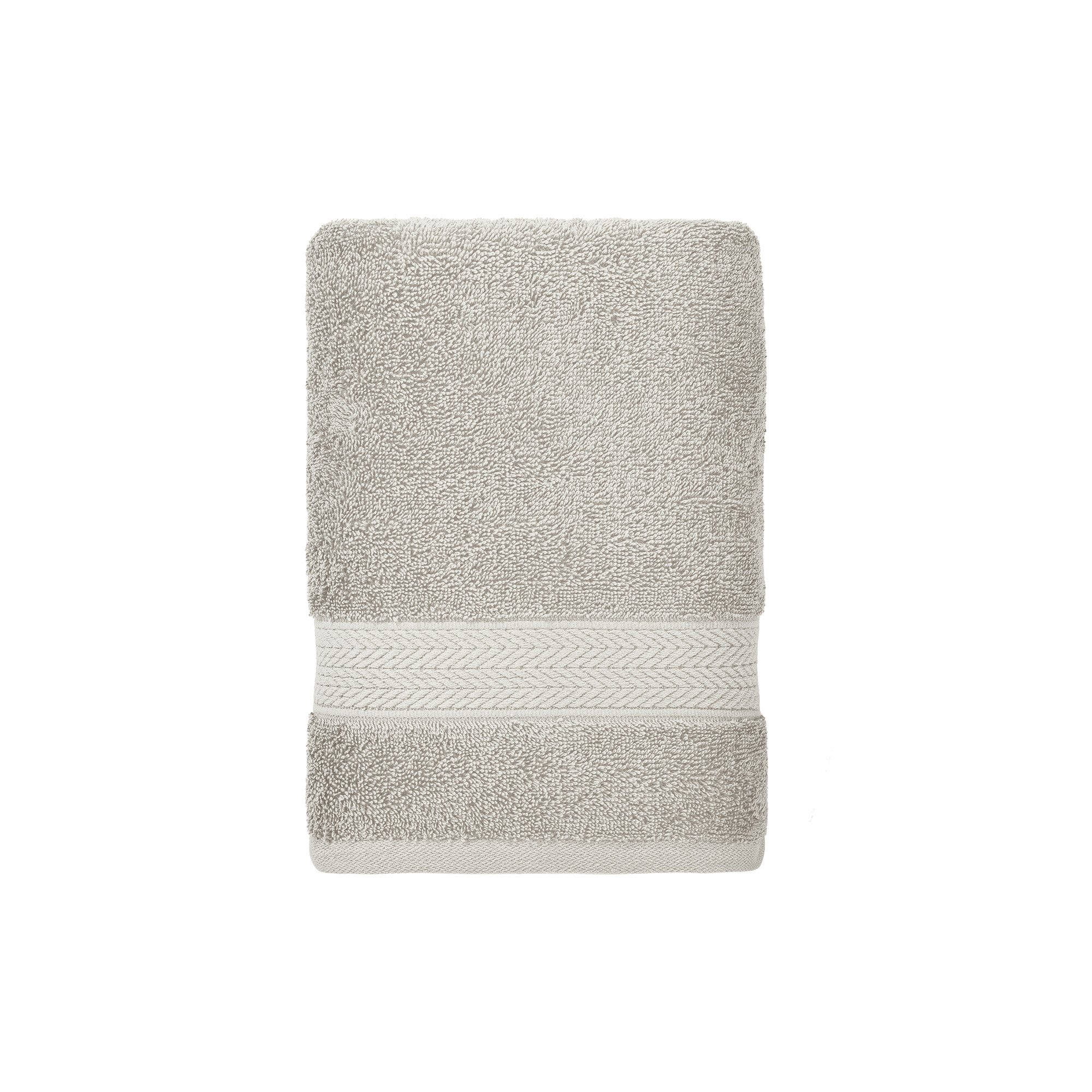 toalha rosto literie algodao bruma cinza