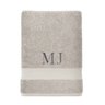 toalha banhao literie algodao bruma cinza personalizado