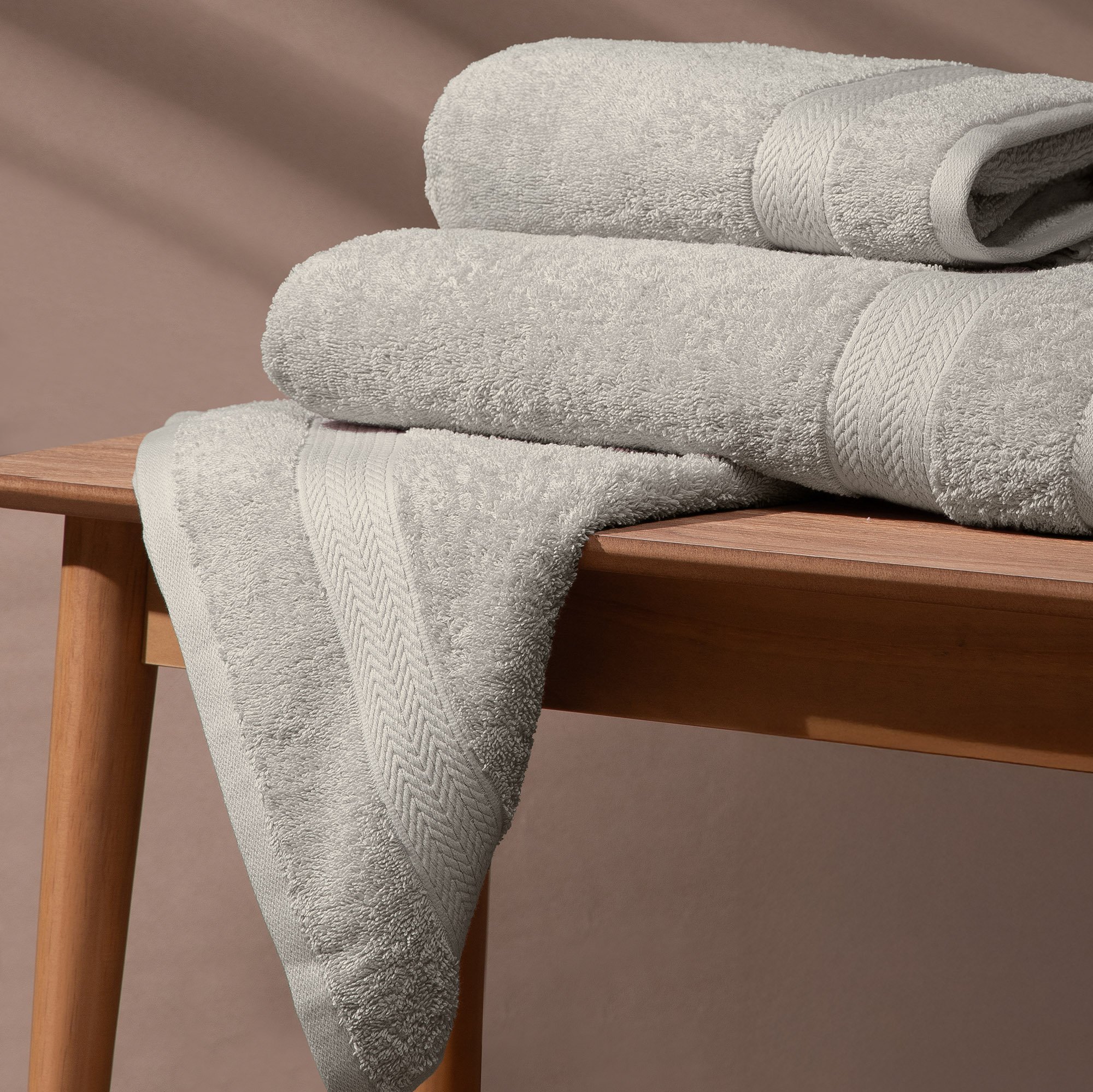 toalha banhao literie algodao bruma cinza sottile casa