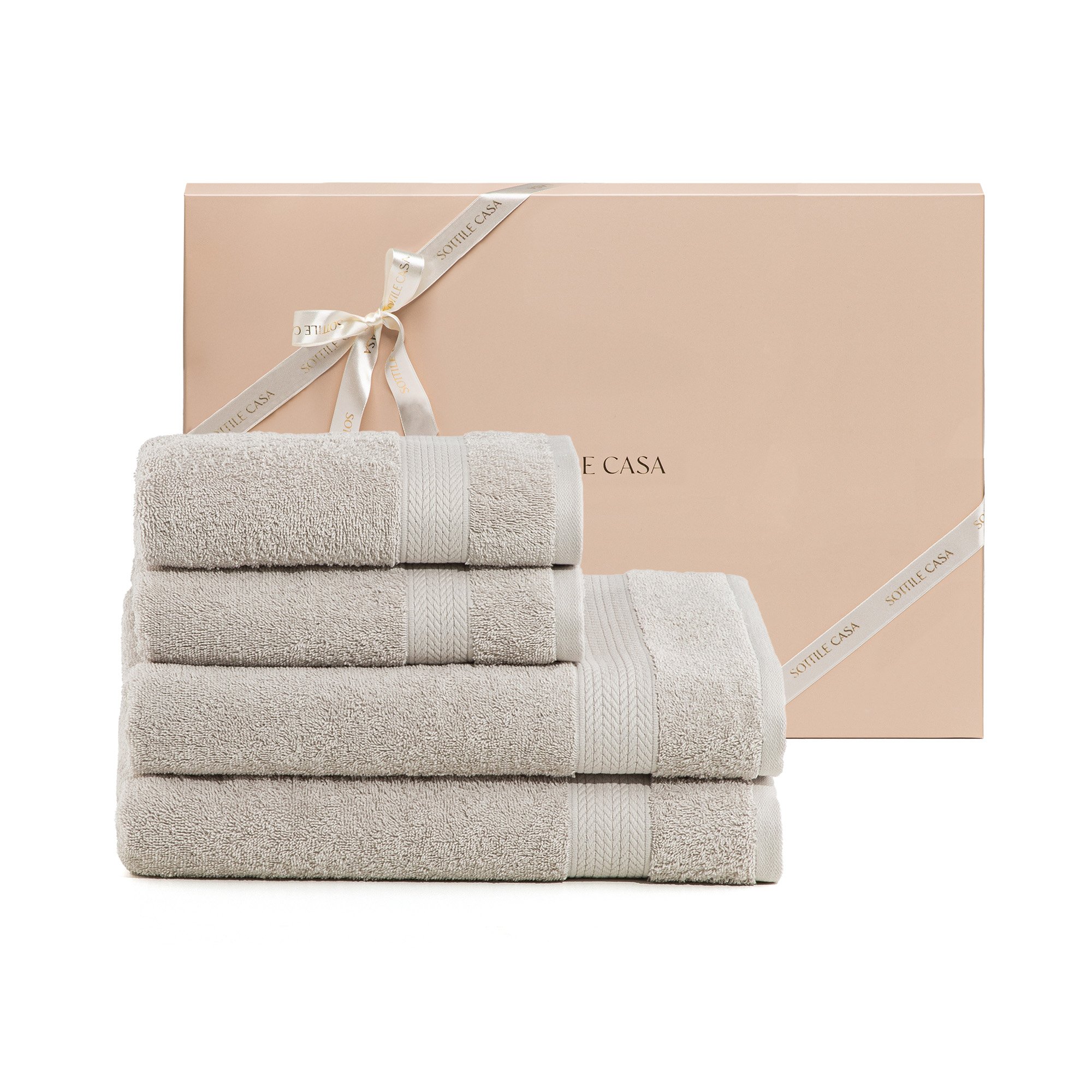 kit4pecas toalha banhao literie algodao bruma cinza caixapresente copia