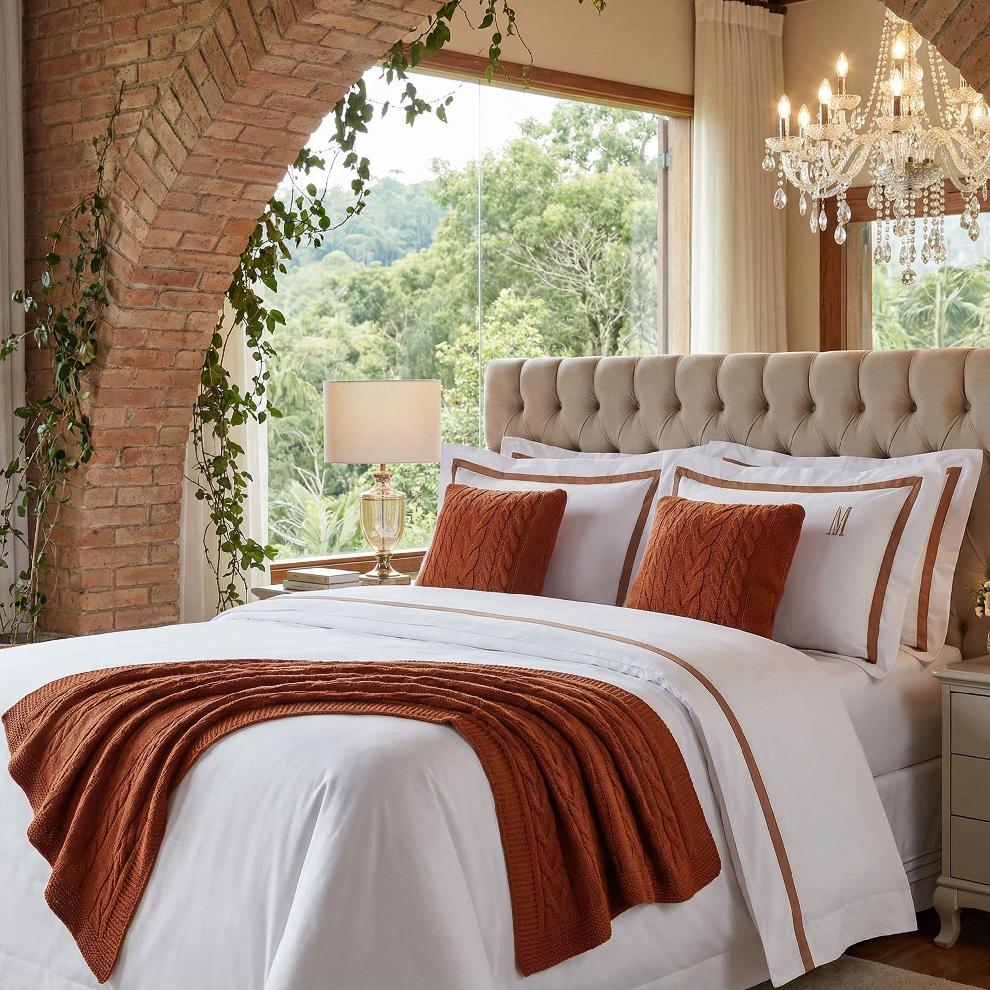 jogo de cama trussardi 300 fios cetim vercelli branco e vecchio sottile casa