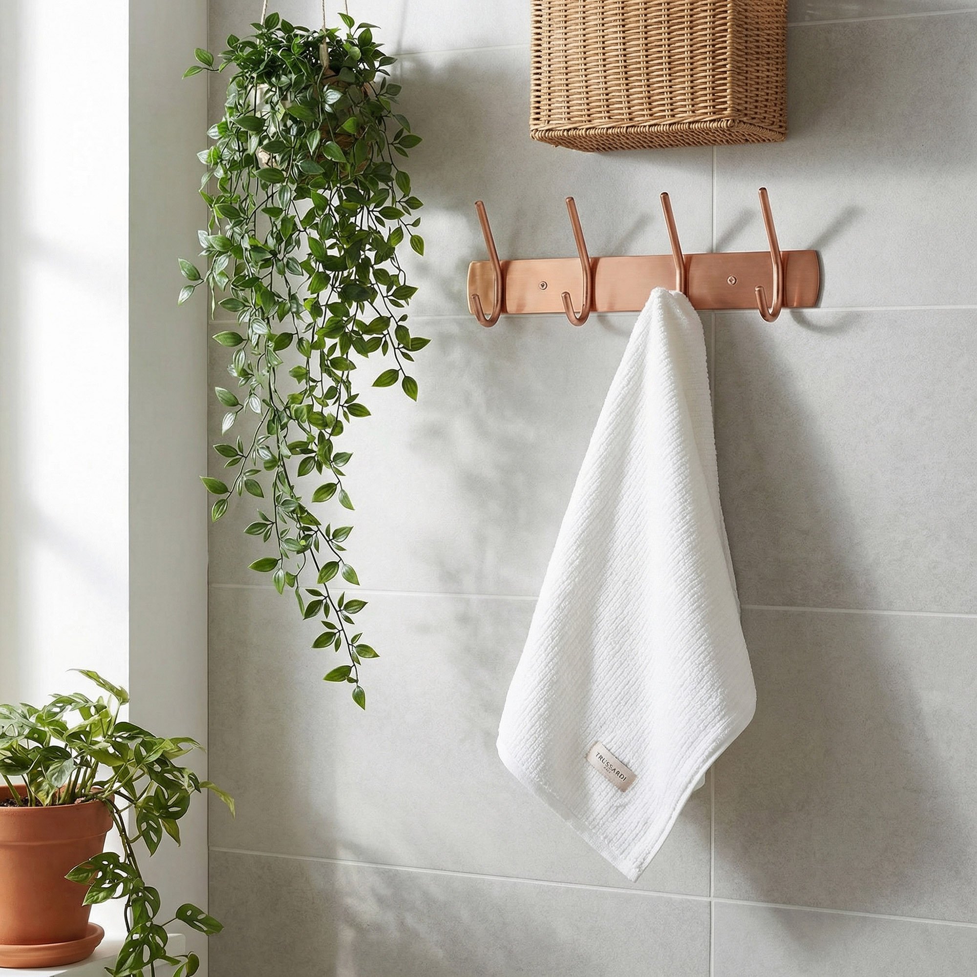 toalha de rosto trussardi 100 algodao belluno branco sottile casa